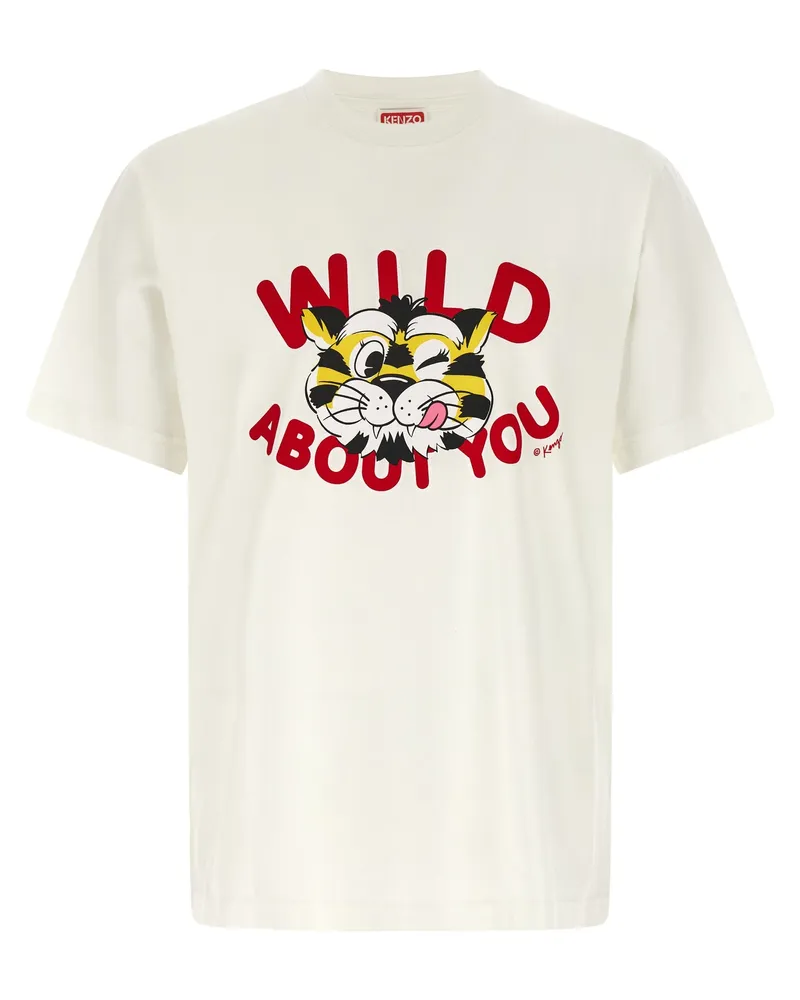 Kenzo Wild Tiger“ T-Shirt White