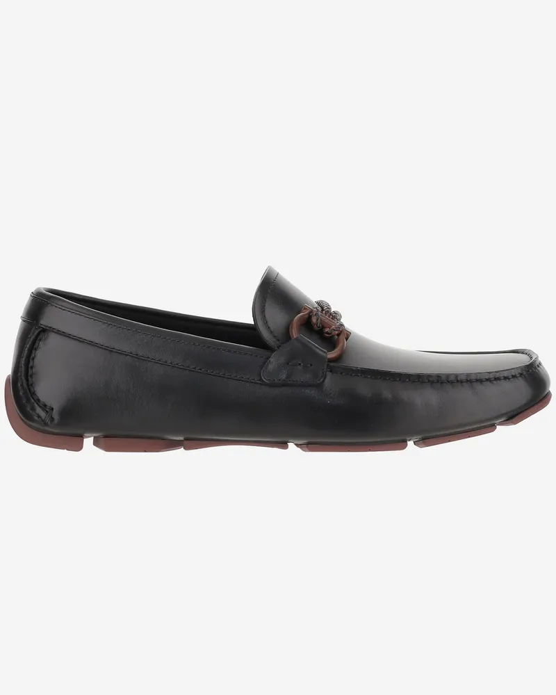 Ferragamo Gancini verziertes Fahrer -Ladungsanlagen Black