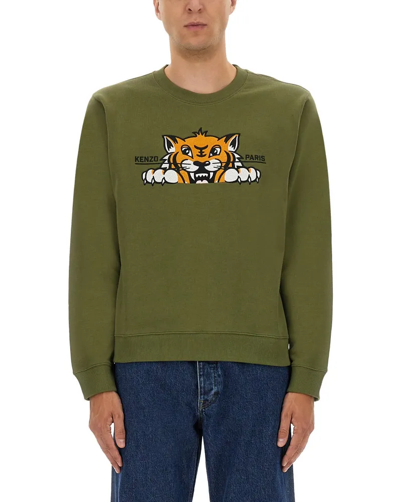 Kenzo Silm Fit Sweatshirt Green