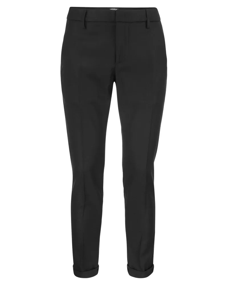 Dondup GAUBERT SLIM FIT HOSEER IN WOLLE Grau