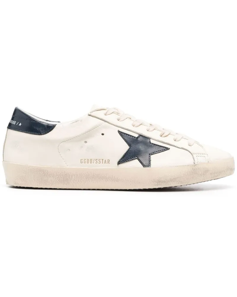 Golden Goose Golden Gänse Superstar Leder -Sneaker Beige
