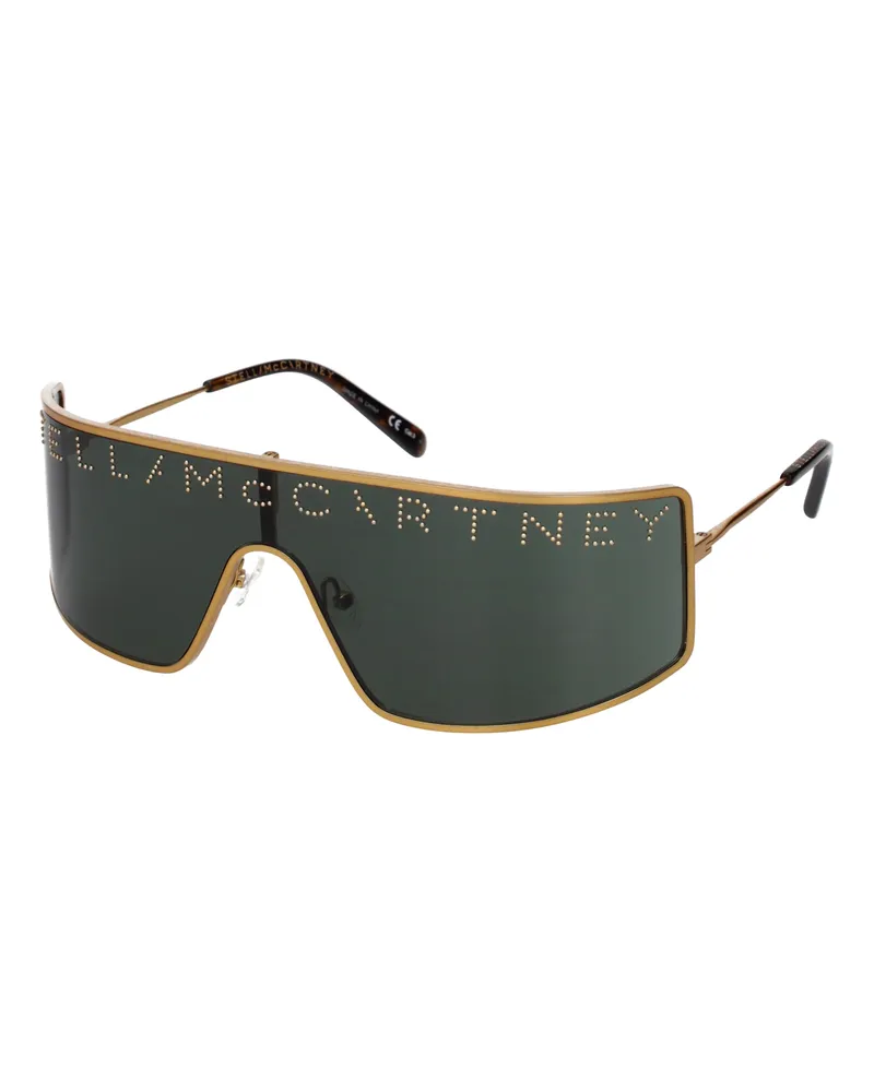 Stella McCartney Stella Mc Cartney Damens Sonnenbrille Metall Gold/Dunkelgrün -