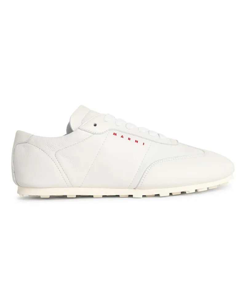 Marni White Lear Sneakers White
