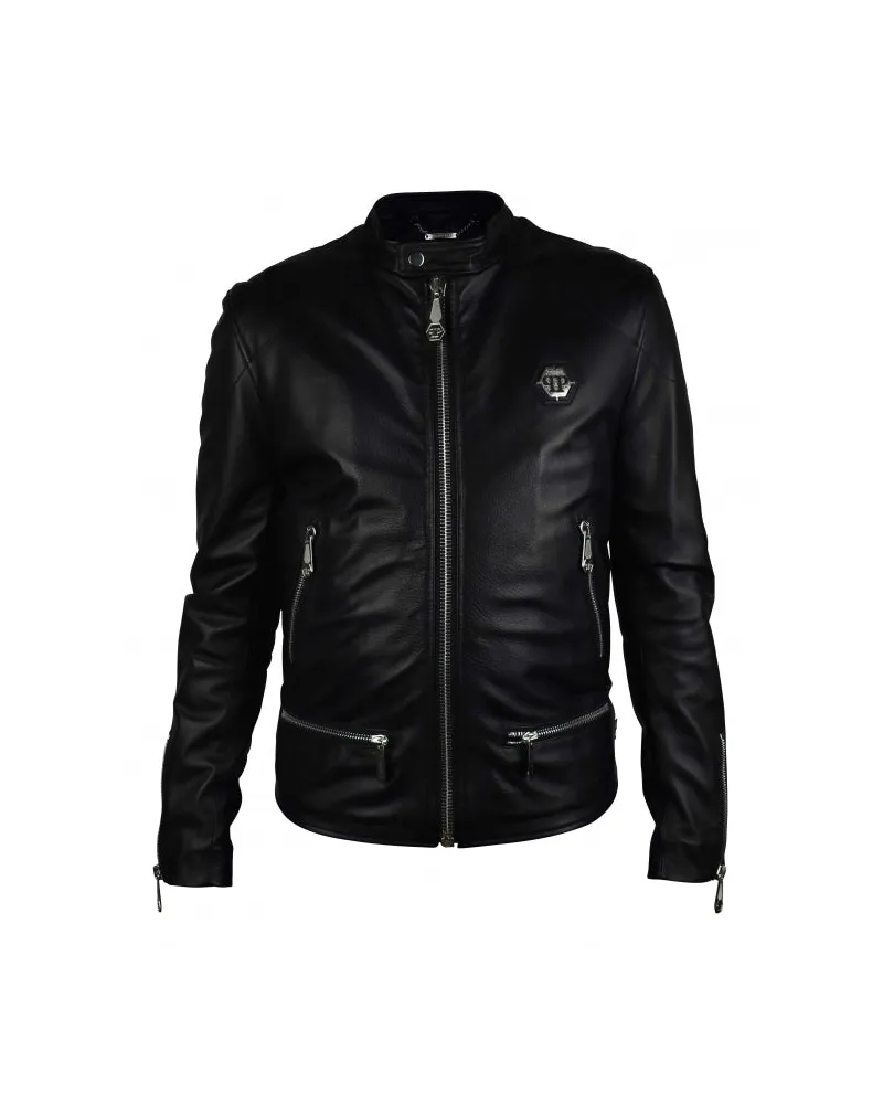 Philipp Plein Bikerjacke Black