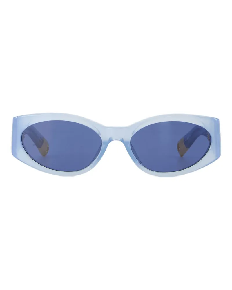 Jacquemus Ovalo Sonnenbrille  Acetat Blau Blau