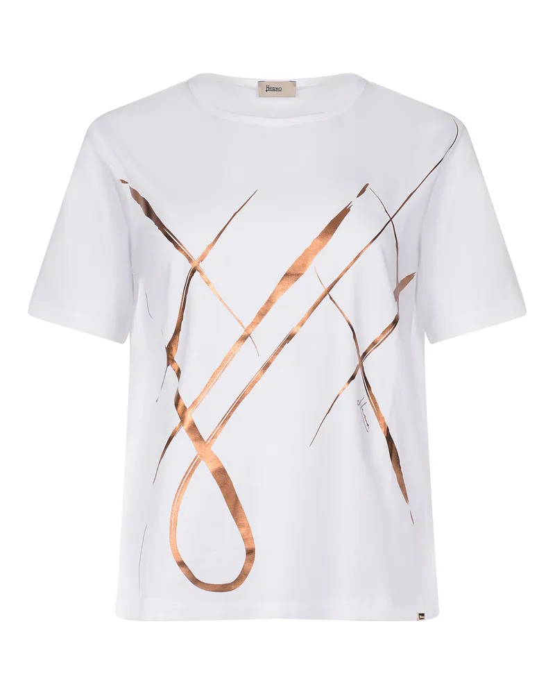Herno T -Shirt aus Baumwolle White