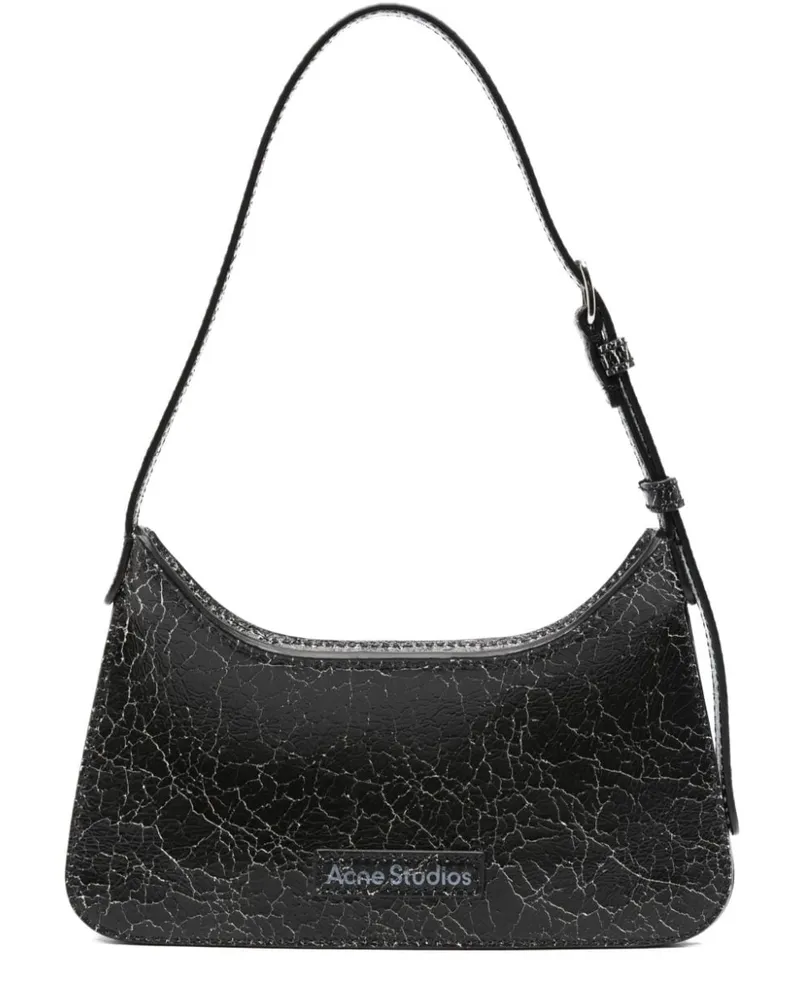 Acne Studios Leder -Umhängetasche Schwarz