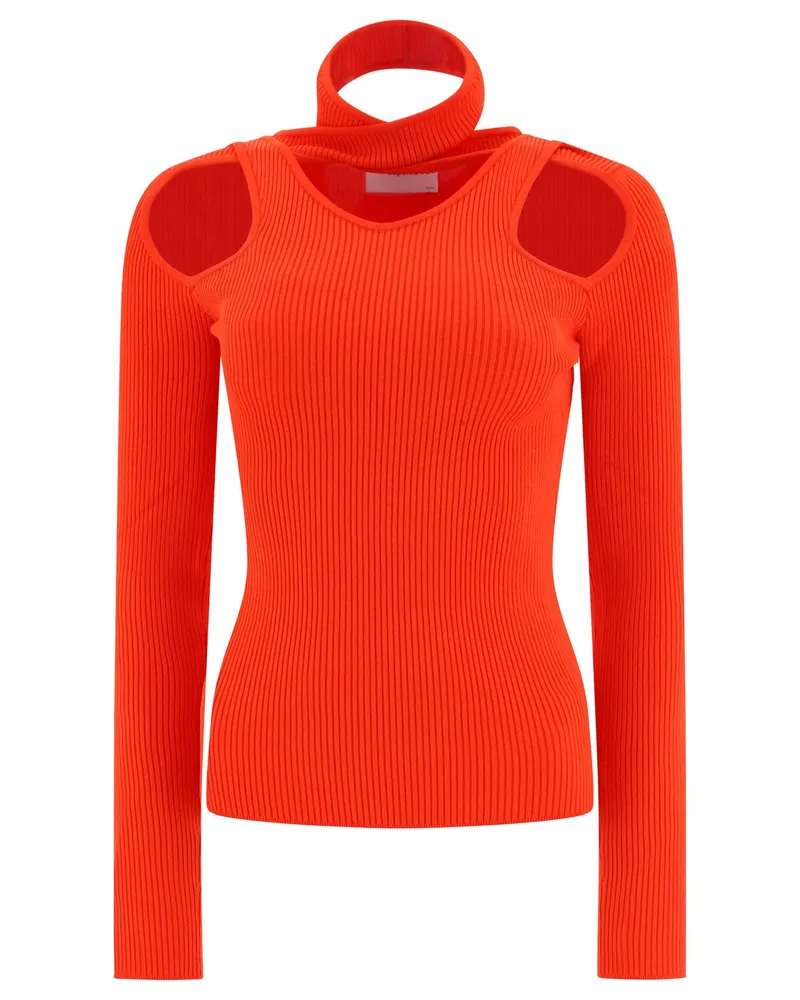 COPERNI Rollkragenpullover mit Ausschnitt Rot