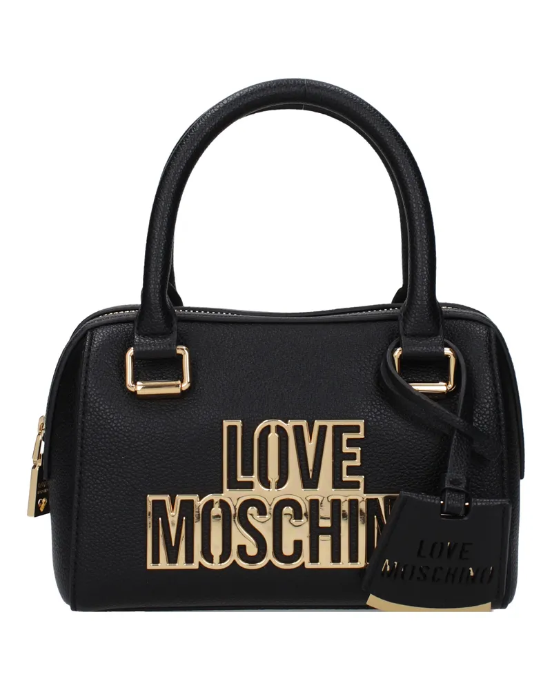 Moschino Damens Handtaschen Polyurethan Schwarz -