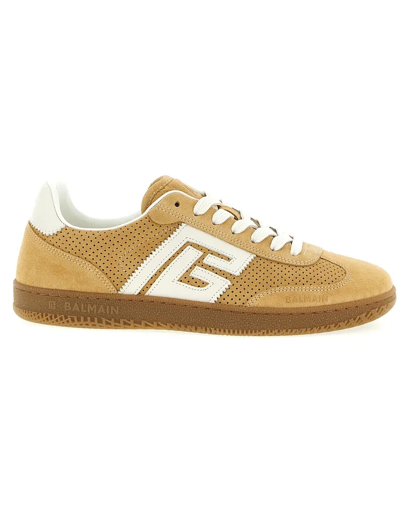 Balmain Wildleder-Sneaker Beige