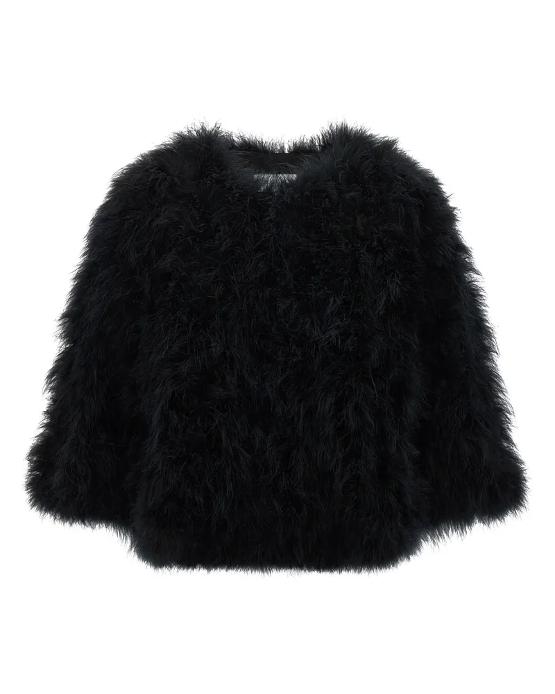Yves Salomon Federjacke Black