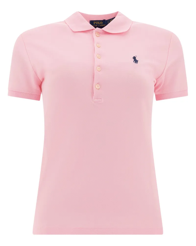 Ralph Lauren Baumwoll-Poloshirt mit Logo Pink