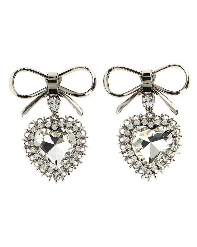 Alessandra Rich Metal Bug Ohrringe Silver
