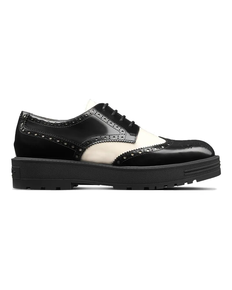 Dior Leder -Derbys Schwarz