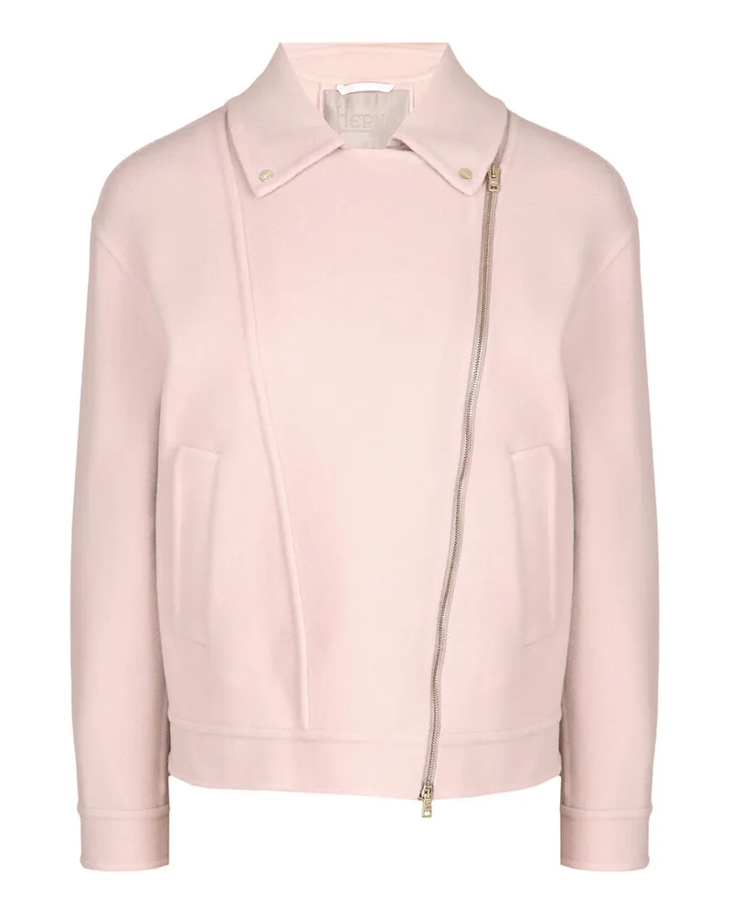 Herno Herno Woll-Bikerjacke Pink