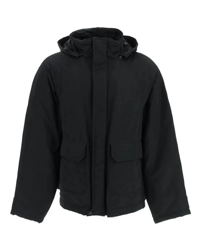 Balenciaga Übergroße Parka -Jacke Schwarz