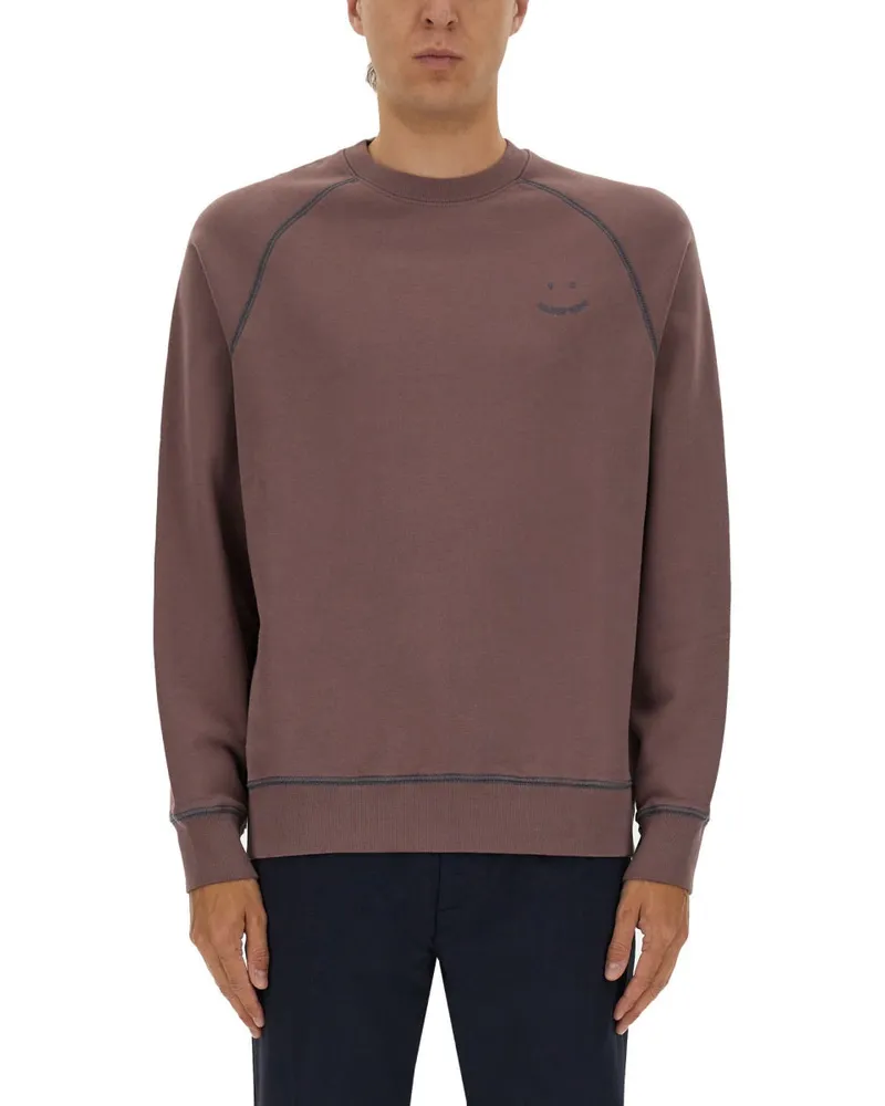 Paul Smith PS von Paul Smith Sweatshirt mit Stickerei PS Happy Purple