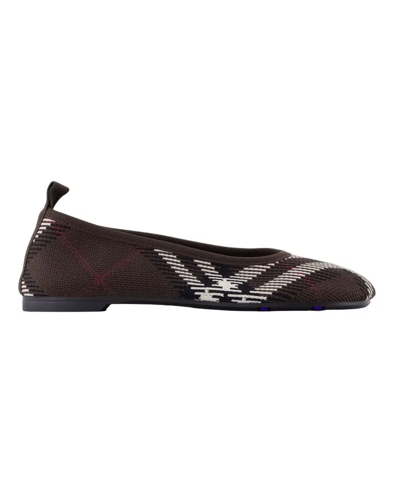 Burberry Strick Baby Ballerinas  Nylon Brown Brown