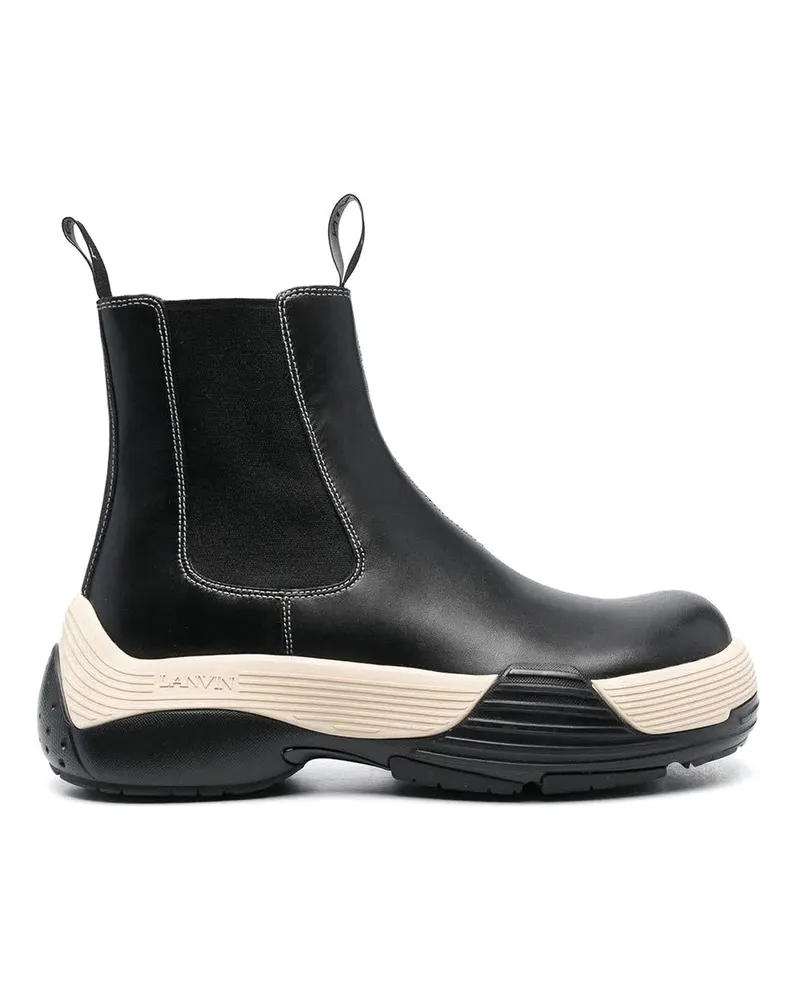 Lanvin Lederstiefel Schwarz