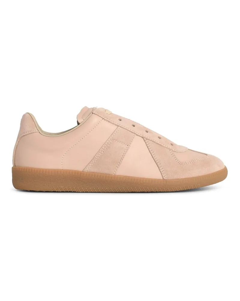 Maison Margiela Sneakers „Replica“ von  aus Nappaleder und pfirsichfarbenem Wildleder Pink