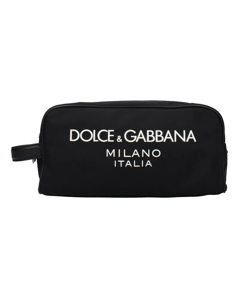 Dolce & Gabbana Dolce&Gabbana Beauty Case Uomo Schwarzes Nylon -