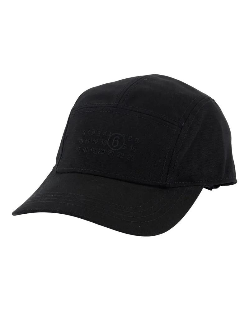 Maison Margiela Kappe  Baumwolle Schwarz Black