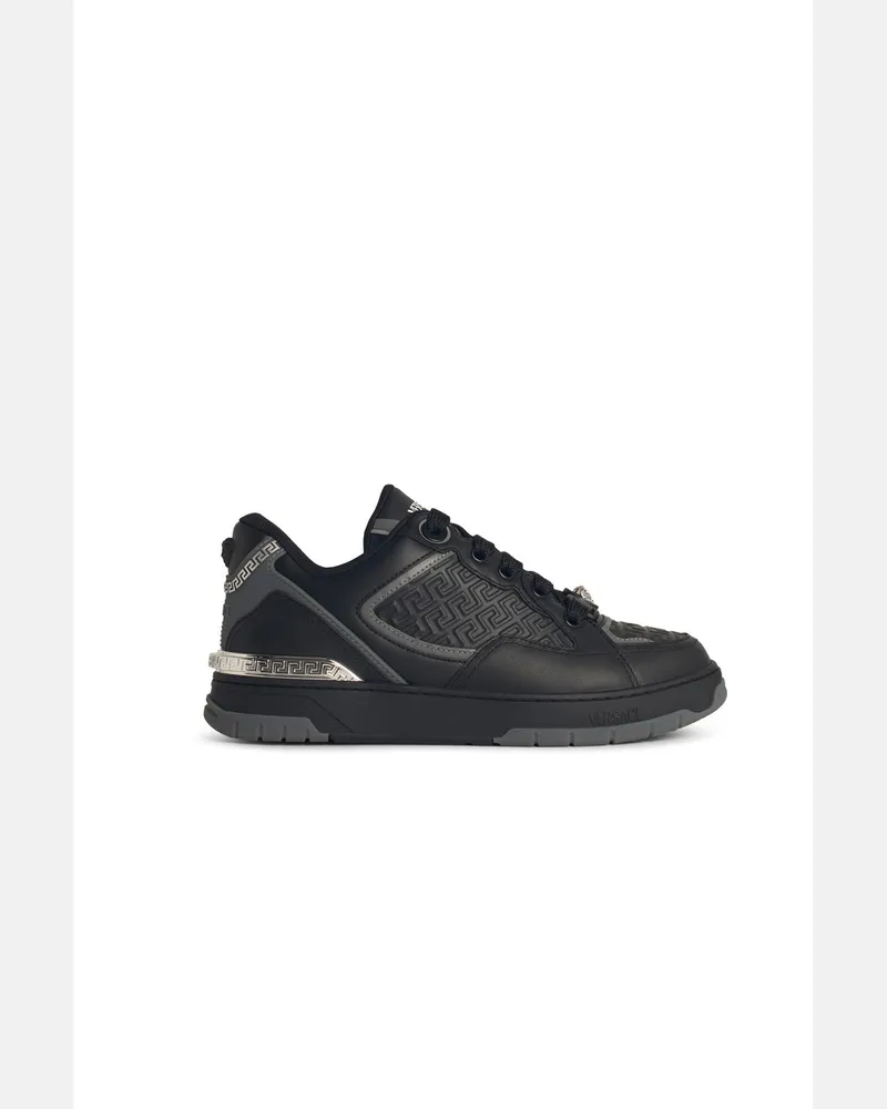 Versace Greca' Black Lear Misch -Sneaker Black