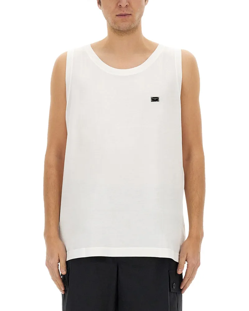 Dolce & Gabbana Cotton "über" Tanktop White