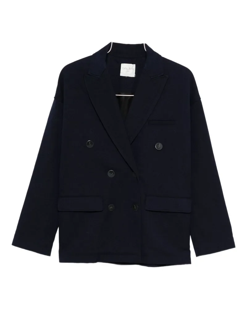 forte_forte Doppelbrustjacke Blue