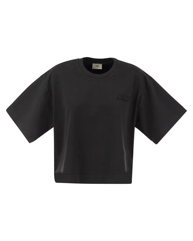 AUTRY Boxy T -Shirt mit Logo Black