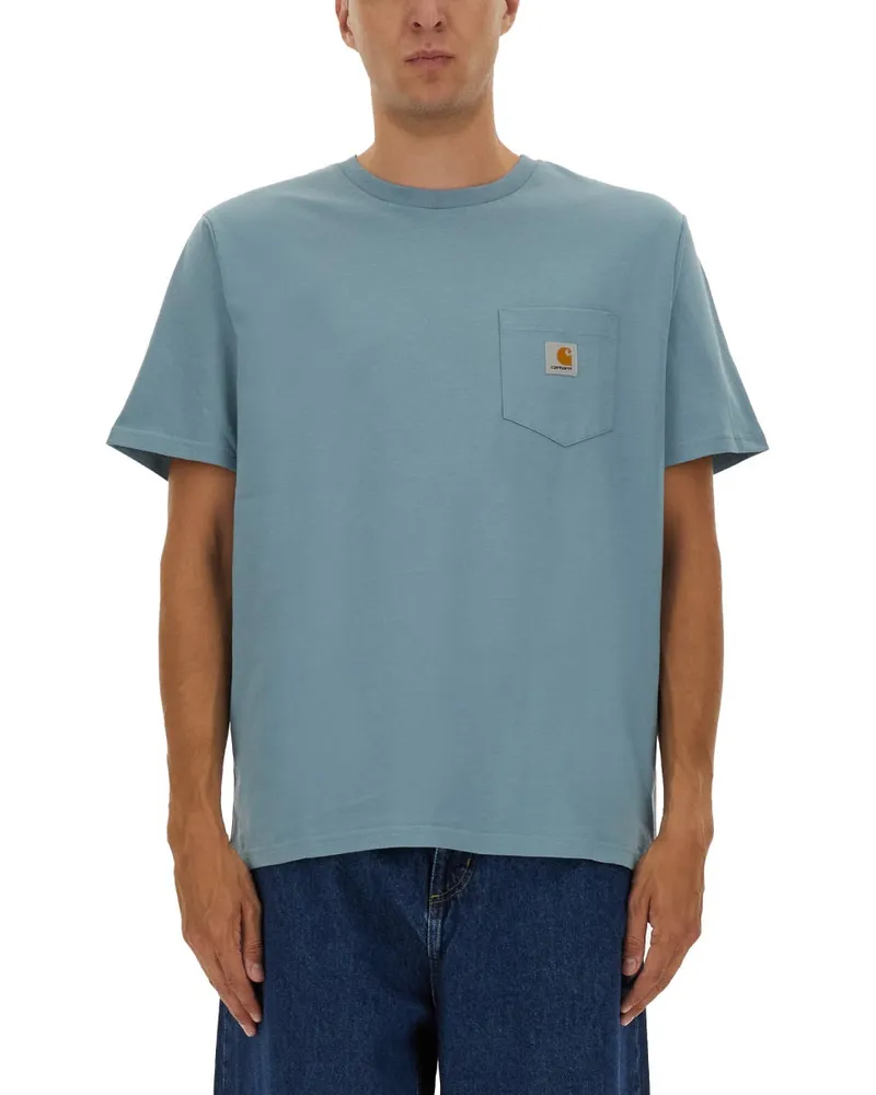 Carhartt WIP T -Shirt mit Tasche Azure