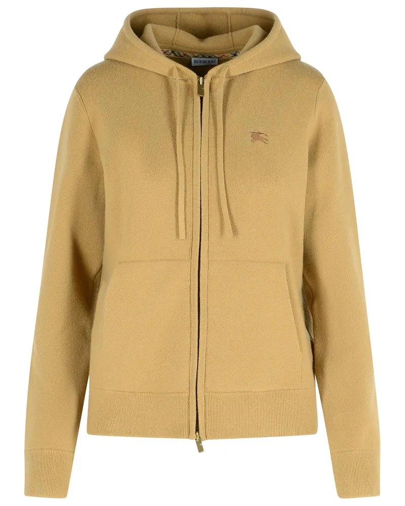 Burberry Flachs' Kaschmirblend Sweatshirt Beige