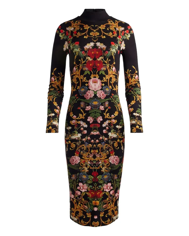 Alice + Olivia Delora Langes Kleid Black