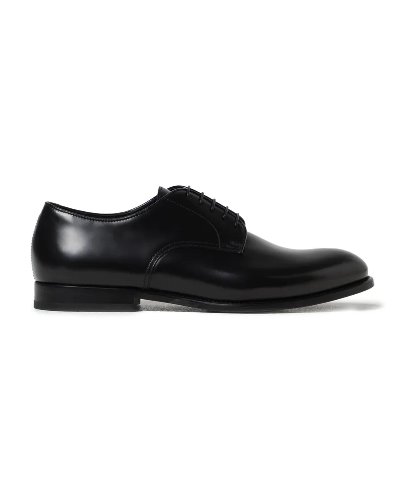 Doucal´s Doucal 's Scarpa Stringata Derby in Pelle Spazzolata Nera Black