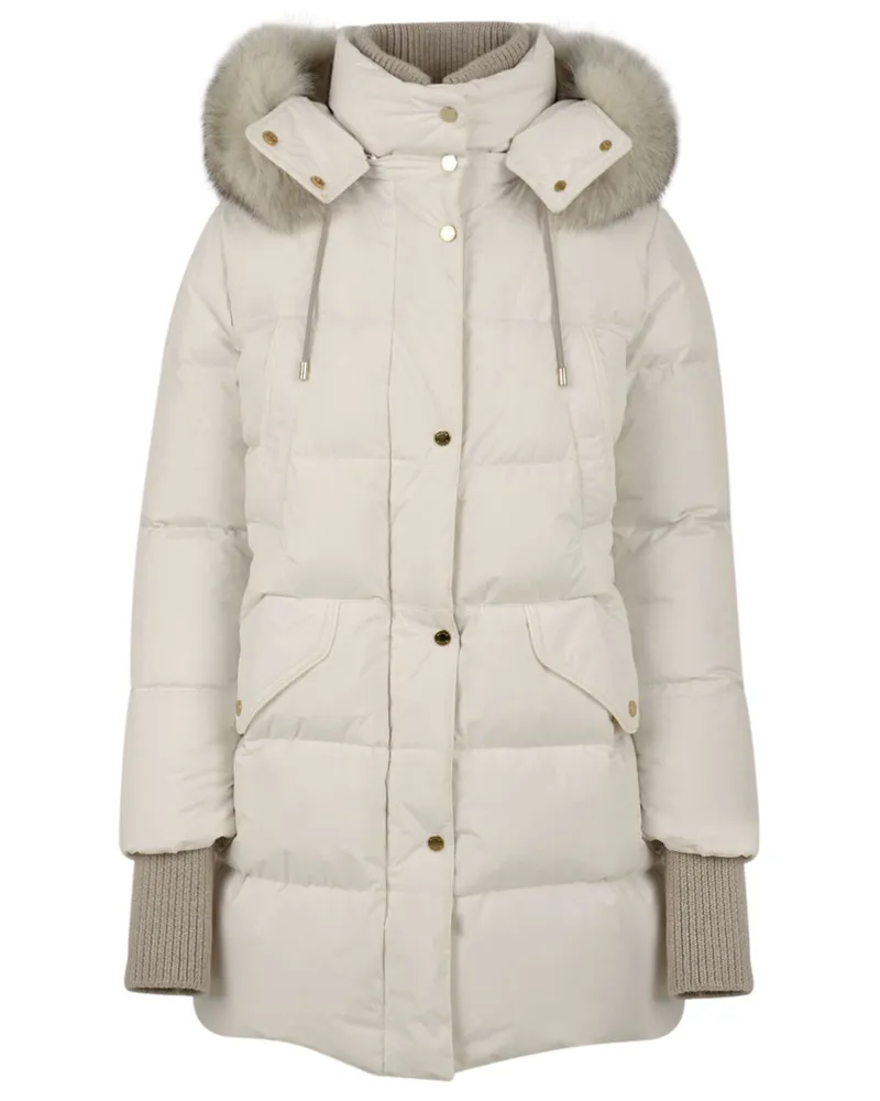 MOORER Mäntel weiß White