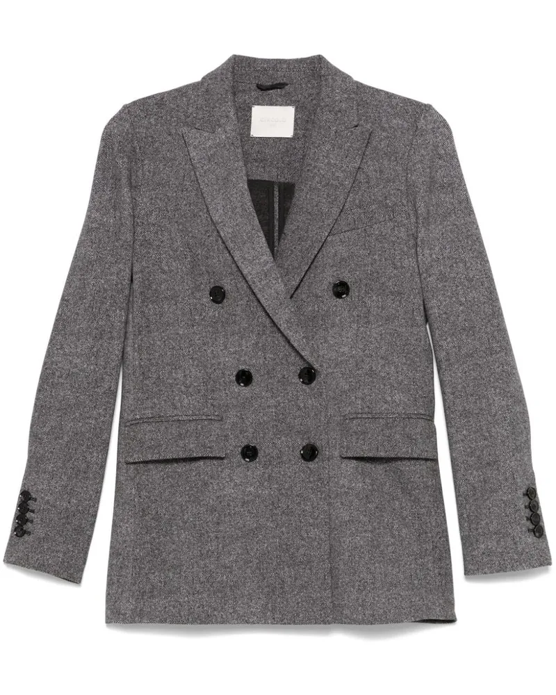 CIRCOLO 1901 Cotton Double Breasted Jacke Grey