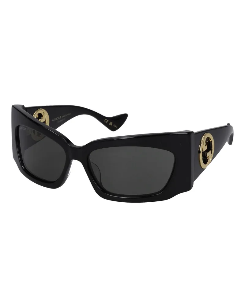 Gucci Damens Sonnenbrille Acetat Schwarz -