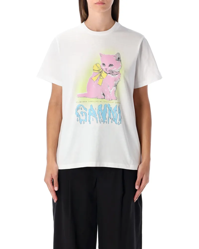 Ganni T -Shirts und Polos weiß White