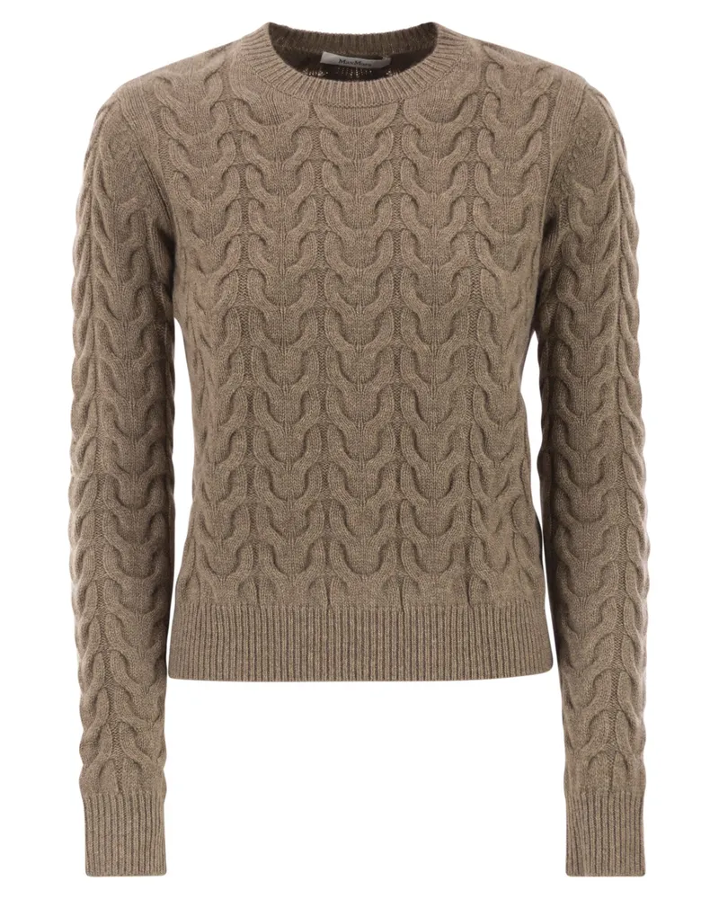 Max Mara Aramis Kaschmirpullover mit schmaler Passform Camel