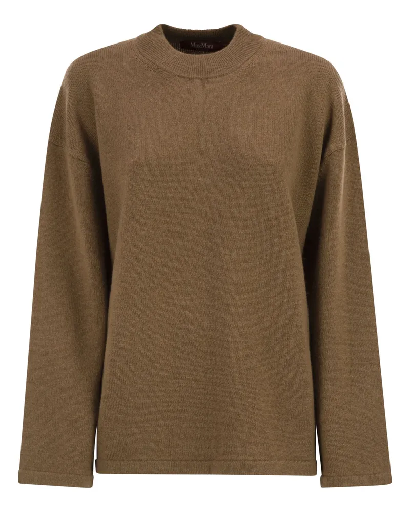 Max Mara Pisano Wolle und Kaschmir -Strick -Jumper Camel