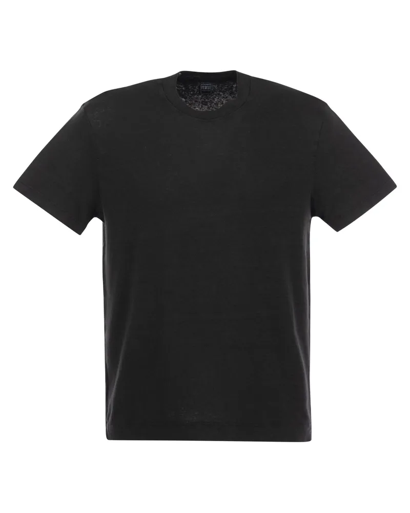 Fedeli Exreme Leinen Flex T -Shirt Schwarz