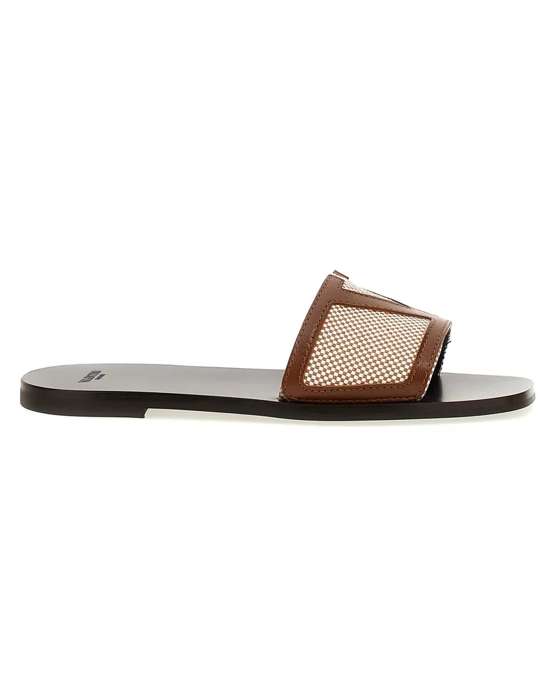 Valentino Garavani Valentino Garavani 'V Logo' Sandalen Brown