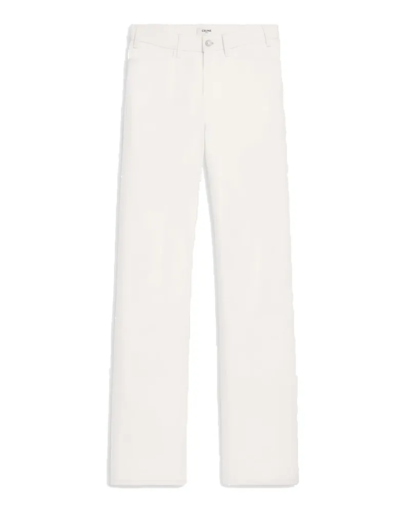 Celine Céline Cotton Denim Jeans White