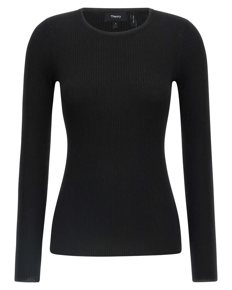 Theory Theorie gerippte Pullover Black