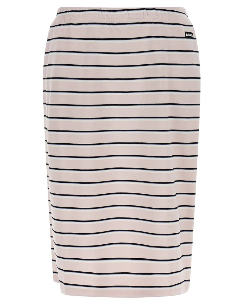 ROTATE Birger Christensen Drehen Sie den „Jersey Midi“-Rock von Birger Christensen Pink