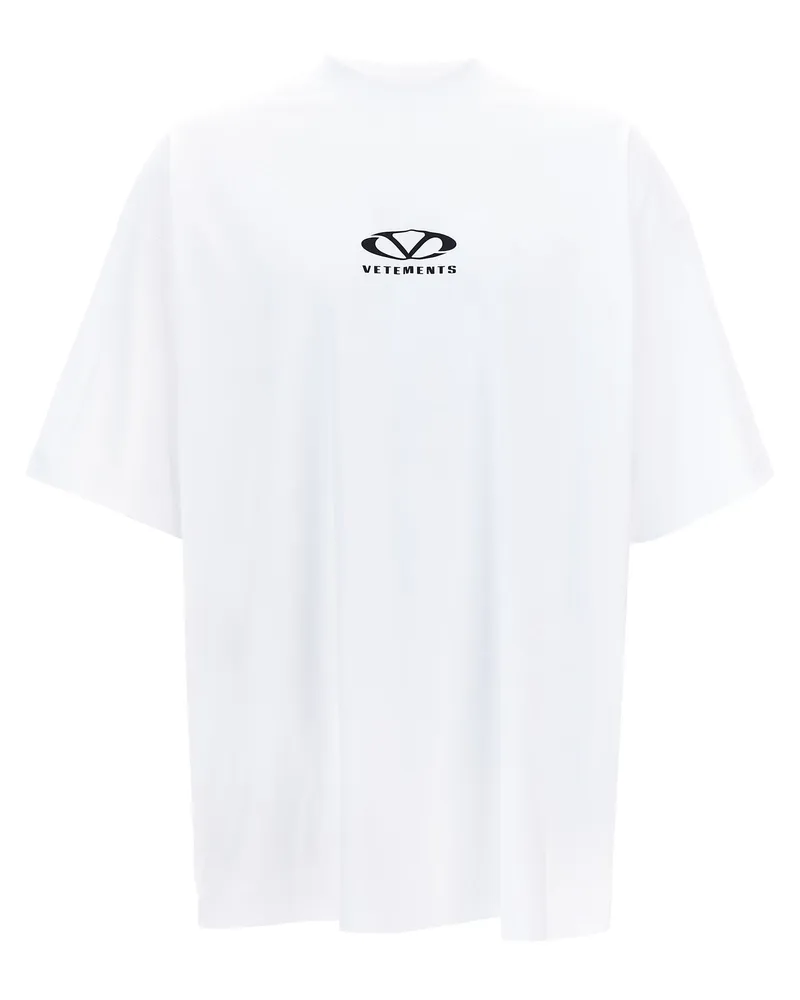 VETEMENTS ovales Logo' T -Shirt White