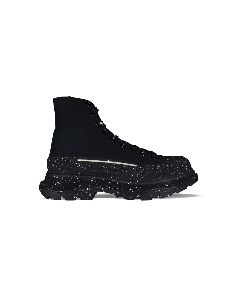 Alexander McQueen Alexander MC Queen Sneakers treten Slick auf Black