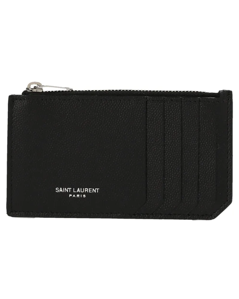 Saint Laurent Fragmente' Kartenhalter Schwarz