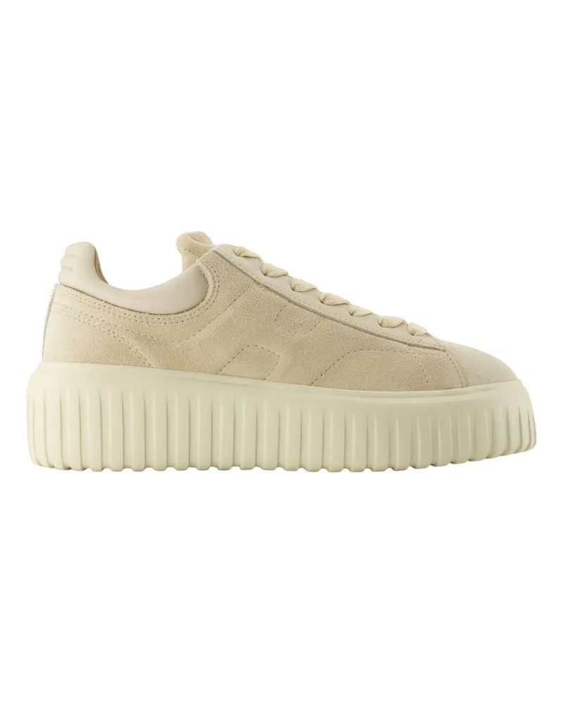 Hogan H Stripes Sneakers  Leder Beige Beige
