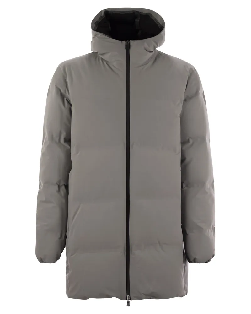 Herno Long Laminar Down Jacke Grey
